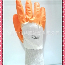棉毛布丁晴手套劳保手套