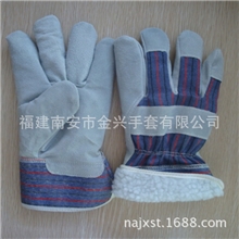 销售Leatherwarmgloves牛皮耐磨手套工作手套型号：303