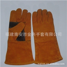 销售劳作专用手套手掌加固牛皮电焊手套量大从优型号：217