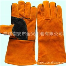 福建厂家专业供应型号：115防刺防割牛皮焊接手套牛皮工作手套