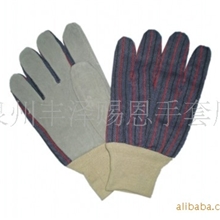 供应牛二层皮手套，花园手套，儿童手套现货