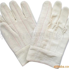 供应双层耐高温耐磨隔热工作手套/帆布手套