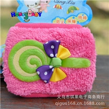 H815秋冬新款儿童加厚棒棒糖双层口罩毛绒纯棉保暖防尘口罩