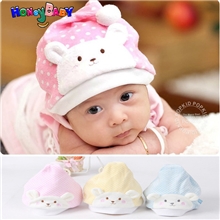 特价雪力娃韩版婴儿帽胎帽小熊点点圣诞套头帽秋冬儿童帽子批发