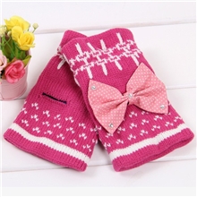 新款冬季手套厂家批发女生保暖毛线针织半指韩版冬季手套女1139