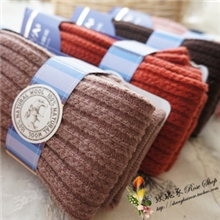 无敌温暖澳洲羊毛立体粗针编织勾花显瘦竖条麦穗踩脚裤打底裤