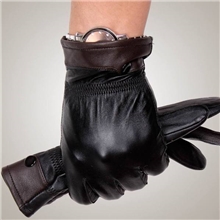 海宁真皮手套男士绵羊皮手套冬季时尚保暖加厚新款式厂家批发直销
