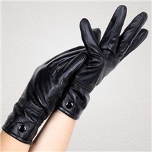 厂家批发海宁真皮手套女式冬季保暖款绵羊皮手套简约时尚加厚