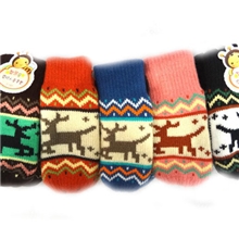 盛琦秋冬新款手套羊毛舒适儿童手套双层保暖手套外贸手套批发