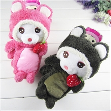 2013新款雪帝兰草莓松鼠带绳卡通手套萌系超大卡通手套13115