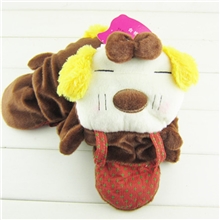 义乌厂家个性手套批发雪帝兰眯眼狗超大卡通手套13111保暖手套