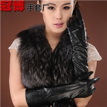 厂家直销范冰冰同款40cm长款进口小羊皮女式手套