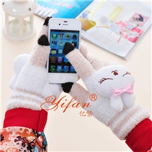 触屏感应屏手套批发电容感应手套男女冬季毛线保暖电容屏手套