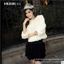 2013新款獭兔毛皮草皮草服饰女装皮草短款皮草批发