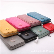苹果真皮钱包女长款牛皮钱包皮夹女士钱包女式钱包手包