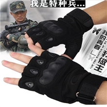 厂家直销男式户外黑鹰防滑手套男士战术搏击手套保暖手套