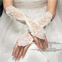 新娘手套露指结婚婚纱手套蕾丝花边长款有弹性韩式新款批发