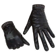 优质PU手套冬季保暖男女款超柔里爆款皮手套厂家大量供应全PU