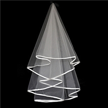 新娘短款造型头纱白色头纱批发新款结婚头纱白色