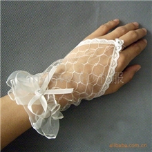 畅销新款新娘婚纱手套无指蕾丝手套短纱手袜st20