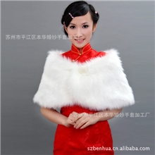 批发供应冬季婚纱披肩新娘毛披肩厂家直销1件起批