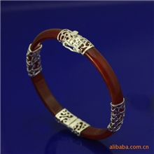 供应925银玉石手环