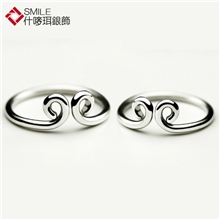 现货供应什唛珥纯银925情侣戒指紧箍咒爱你500年批发一件代发