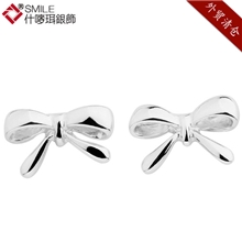 批发供应什唛珥纯银925耳钉蝴蝶结清新甜美春季新款热卖