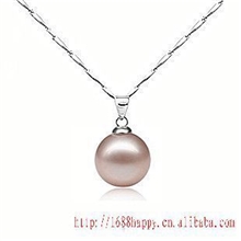 珍珠项链山下湖珍珠饰品原产地珍珠项链首饰批发【灰珍珠吊坠】