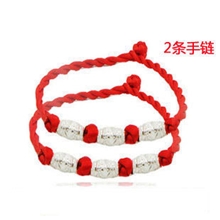 情侣转运珠红绳手链男女款手编红绳本命年手链网络活动爆款