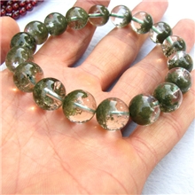 天然绿幽灵聚宝盆手链批发招财聚财6~15MM