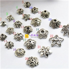 水晶DIY藏银藏银花托花帽半成品做吊坠耳坠饰品配件饰品批发