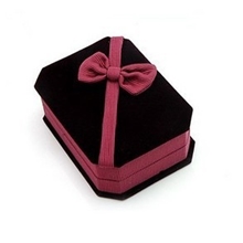 厂家直销全网最低批发首饰盒包装盒绒布绒面盒子项链盒1件起批