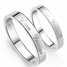 情侣戒指对戒厂家直销一件代发92.5纯银戒指子时尚银饰品