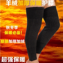批发羊毛护膝冬天保暖羊绒护膝加厚加长男女护膝运动摩托护膝