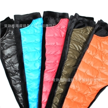 儿童保暖裤秋冬防寒防风羽绒棉裤男女童金丝绒保暖打底裤加绒裤