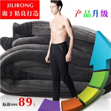 重磅级保暖男士驼绒裤三层加厚中老年人保暖裤驼绒棉裤