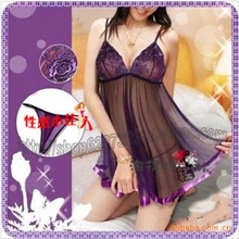 批发女士紫花性感睡衣性感内衣情趣内衣成人用8048