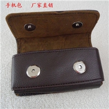 男士高档pu牛皮拼皮手机套手机包腰包穿皮带单层手机保护套