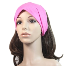 韩版发饰纯棉糖果色双层宽发带带松紧弹力个性头饰义乌厂家批发