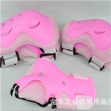 粉红色儿童运动护具轮滑护具溜冰护具自行车护具蝴蝶款