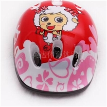 供应多种彩色卡通喜羊羊儿童头盔