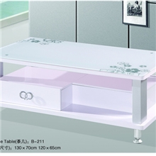 【年末巨献】田园风格板式烤漆茶几玻璃茶几密度板箱体家居主流