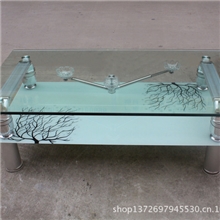 厂家批发茶几玻璃茶几咖啡桌钢化玻璃茶几烟灰缸茶几