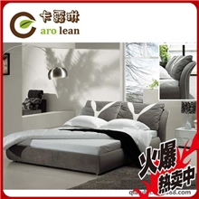 顺德家具E602布艺床1.8双人床卡露琳品牌床特价床厂家低价促销