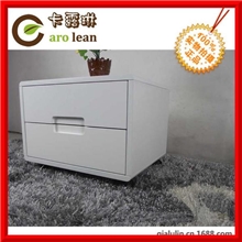 全国热销板式喷漆床头柜/简易家具/白色二抽屉可一件代发G02