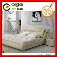 卡露琳美式卧室家具1.8米真皮双人床软床C331量大从优