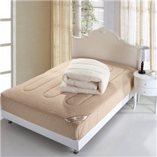 厂家直销羊羔绒床笠式床垫超柔保暖床褥床护垫床上用品批发