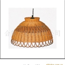 藤家具/藤编灯具/吊灯/印尼藤纯手工编织灯罩配灯头/照明用具