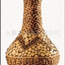 藤家具/藤编花瓶/天然树脂花瓶摆件/客厅饰品/时尚礼品